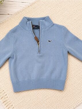 Vineyard Vines Sky Blue Half-Zip Pullover